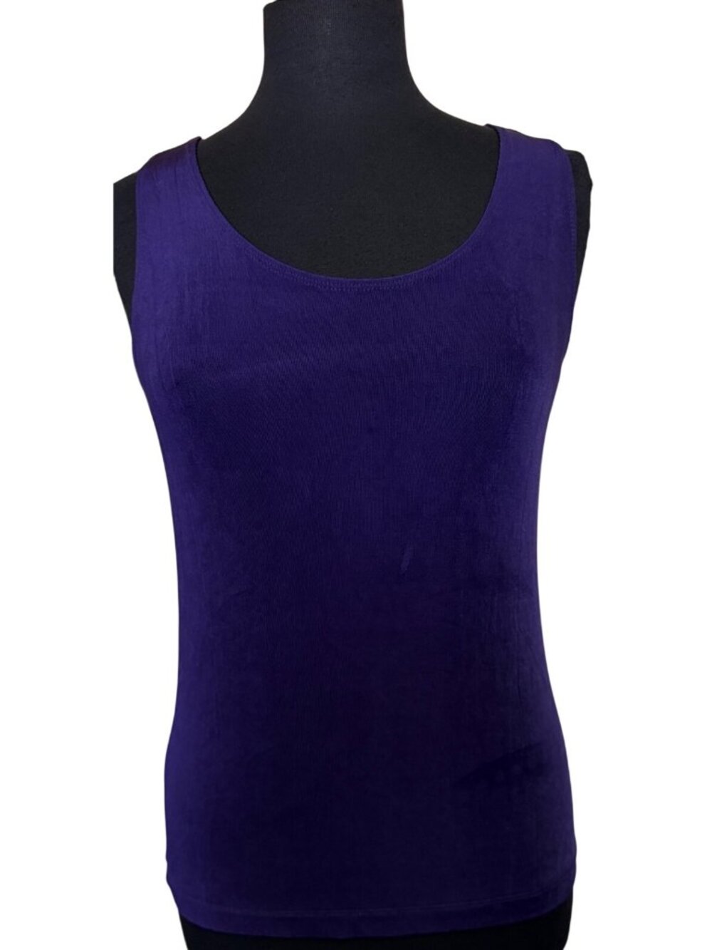 Chico's Travelers Sleeveless Stretch Purple Knit Tank Top Women's Size 1